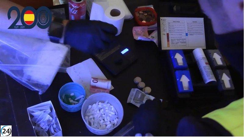 Operativo policial en Murcia elimina un gran punto de venta de drogas que operaba a toda hora.