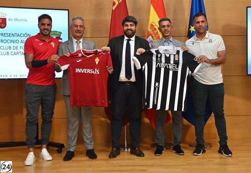 López Miras destina 75.000 euros en apoyo a Real Murcia y Cartagena para la temporada.