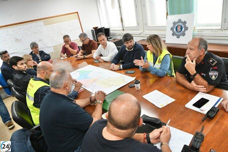 López Miras asegura que los servicios de emergencia están listos ante alerta de lluvias en Cartagena.