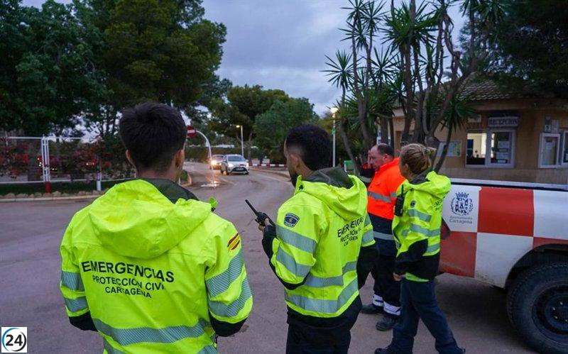 Litoral sur: Cabo de Palos y La Manga, epicentro de las intensas lluvias recientes.