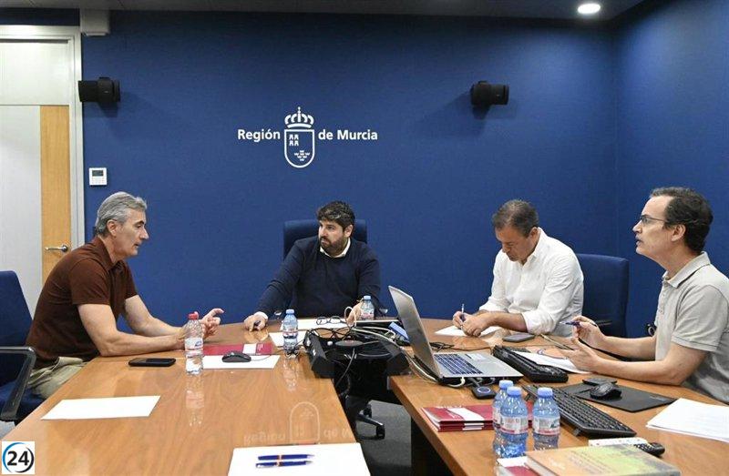 El Mar Menor recibe un caudal de 1.800 litros por segundo de agua dulce tras la tormenta Alice en la Región.