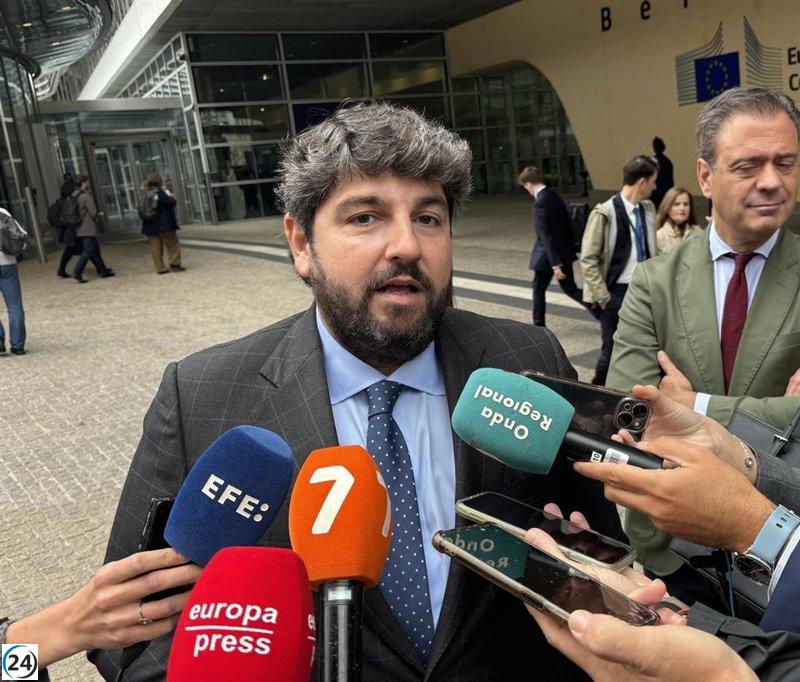 López Miras aboga en Bruselas por el papel clave de las regiones en la nueva Política Agrícola Común.