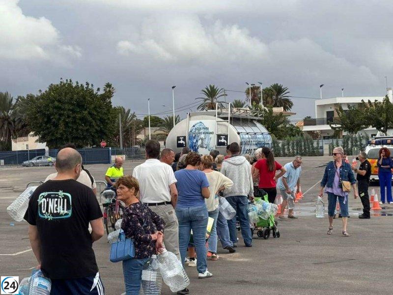 MCT interrumpe el agua en municipios y pedanías debido a fallas en el sistema de abastecimiento.
