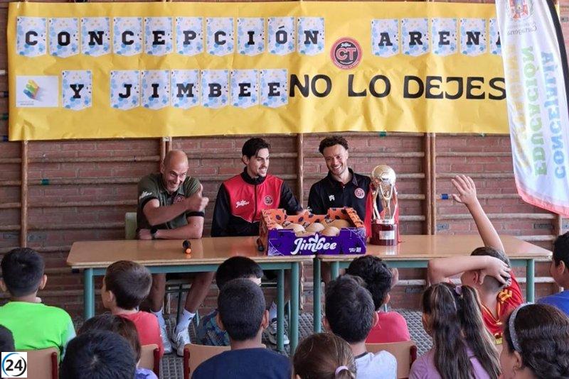 El Jimbee de fútbol sala impulsa la asistencia escolar en Concepción Arenal.