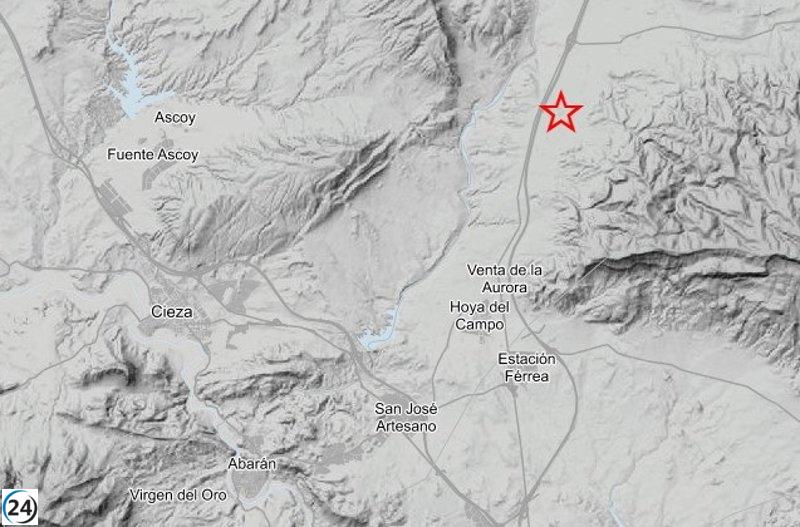 Terremoto de 2,5 grados sacude Cieza, Murcia.