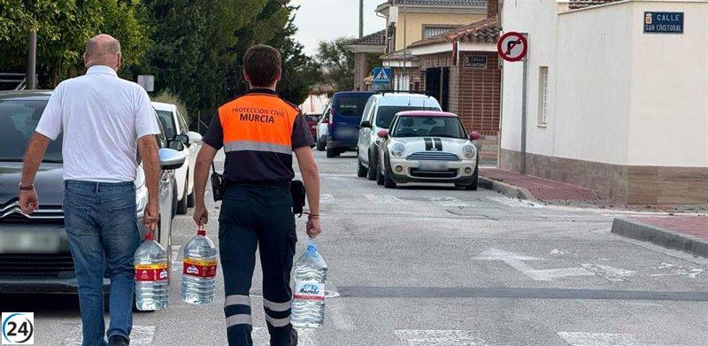 Murcia habilita un sistema de reclamaciones para afectados por falta de agua en pedanías.