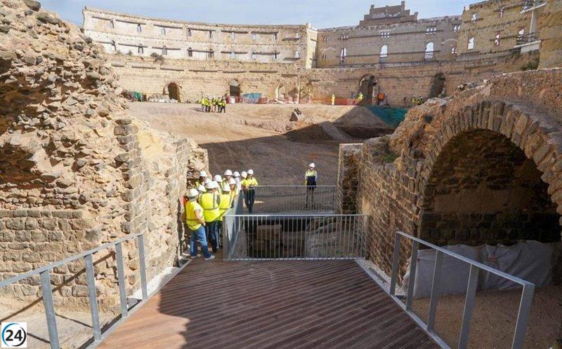 Descubren monumentos en el Anfiteatro romano de Cartagena, listos para ser visitados en 2026.