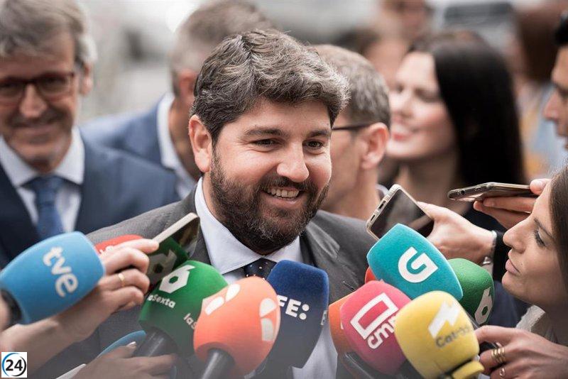 López Miras destaca la autocrítica de Mazón y exige al Gobierno que asuma sus propias responsabilidades.