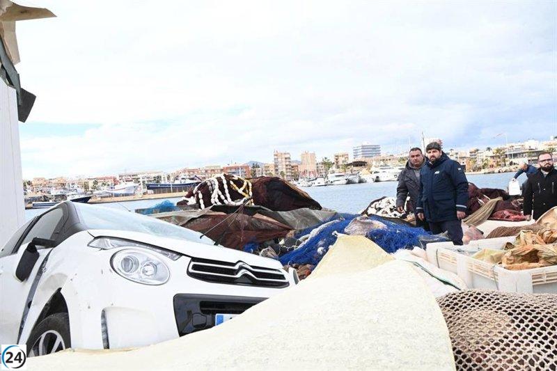 López Miras resalta la ausencia de heridos tras el fenómeno meteorológico en Mazarrón.