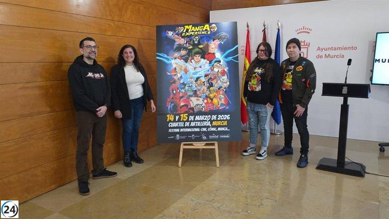 Cuatro creativos unen fuerzas para crear el cartel del Murcia Manga Experience.