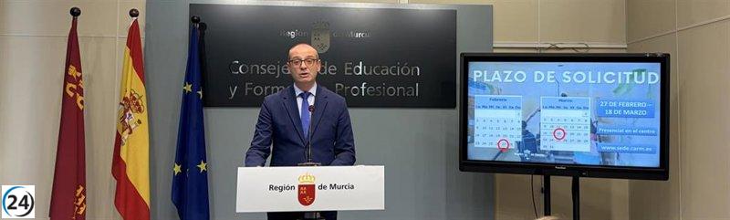 Más de 53,000 vacantes en Educación para Infantil, Secundaria y Bachillerato abrirán solicitudes el 27.