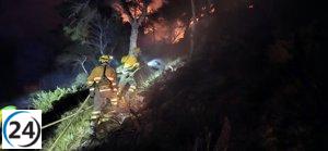 Incendio forestal en Cabo Tiñoso activa el Plan Infomur en su fase inicial.