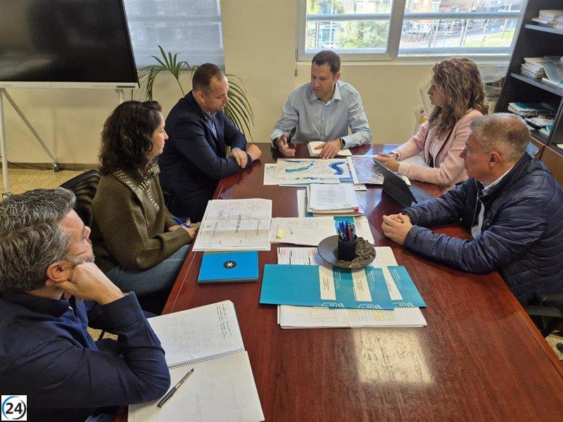 Se establece plan para avanzar en la construcción del colector de aguas pluviales en La Algaida, Archena.