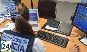 6 hombres detenidos por utilizar documentos falsificados en bancos de Murcia y Barcelona.