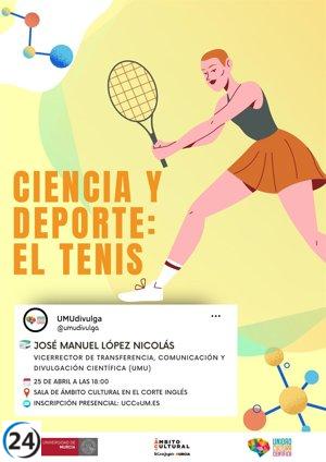 Charla de López Nicolás sobre las disciplinas científicas del tenis en la UMU.