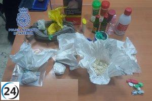 Detenido un hombre en Alcantarilla por presunto tráfico de drogas.