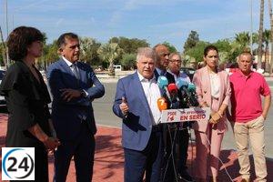 Vélez asegura ampliación de tranvía en Alcantarilla y Molina.