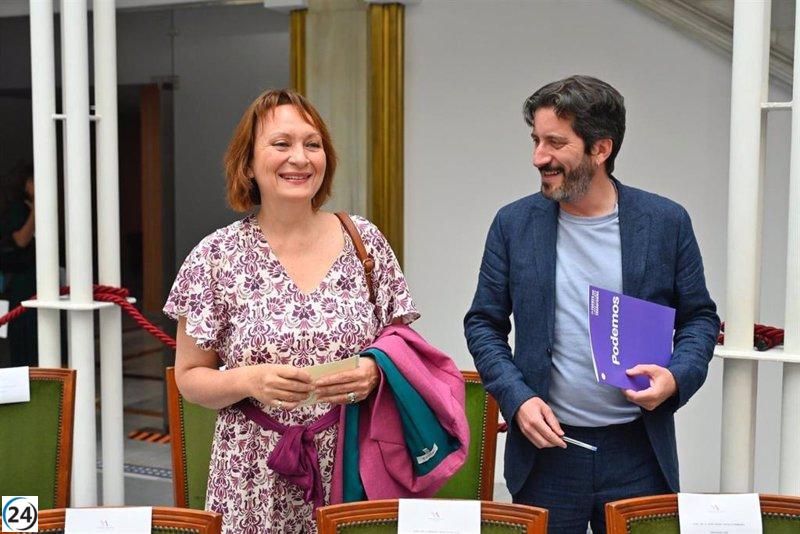 Marín de Podemos afirma que López Miras tendrá un control absoluto en la Asamblea.