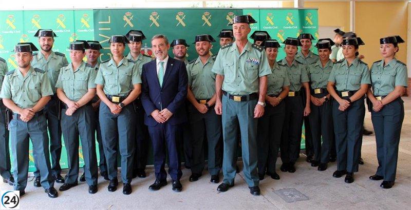 La Guardia Civil refuerza su presencia en la Región de Murcia con 71 nuevos agentes.