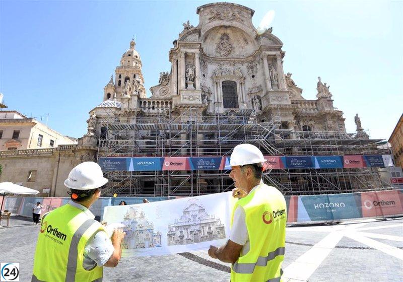 Avanzan los trabajos de restauración en la Catedral de Murcia