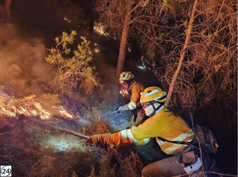 Exitosamente sofocado el fuego en El Sequén, Parque Regional de El Valle y Sierra de Carrascoy