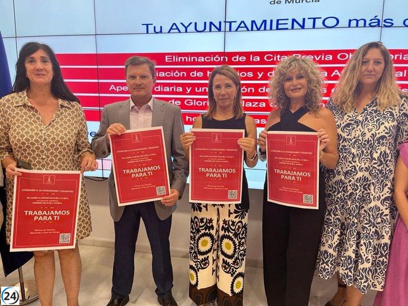 Ayuntamiento de Murcia suprime cita previa y restablece atención presencial en servicios ciudadanos