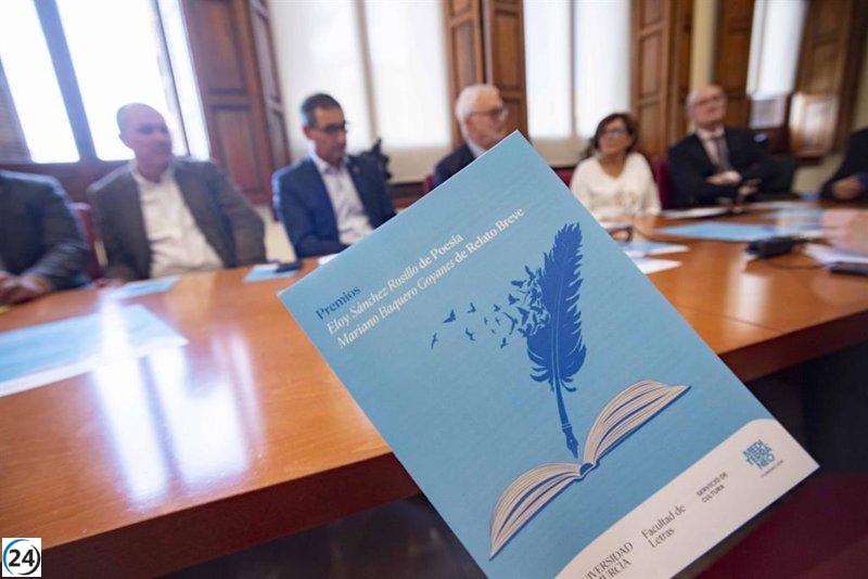 La UMU presenta los nuevos premios de poesía y relato breve Eloy Sánchez Rosillo y Mariano Baquero Goyanes
