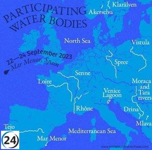 Los Alcázares inauguran histórica Confluencia de Masas de Agua Europeas.