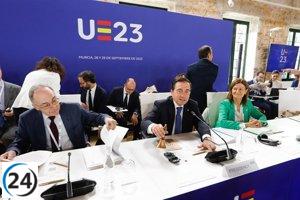 La cumbre europea en Murcia enfoca en la ampliación de la UE y la autonomía estratégica.