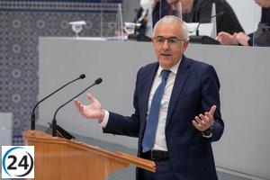 Martínez (PSRM) critica la gestión derrochadora de López Miras al frente del gobierno regional
