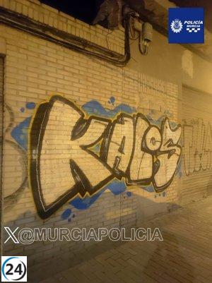 La Policía de Murcia identifica a vándalos por vandalismo en Espinardo