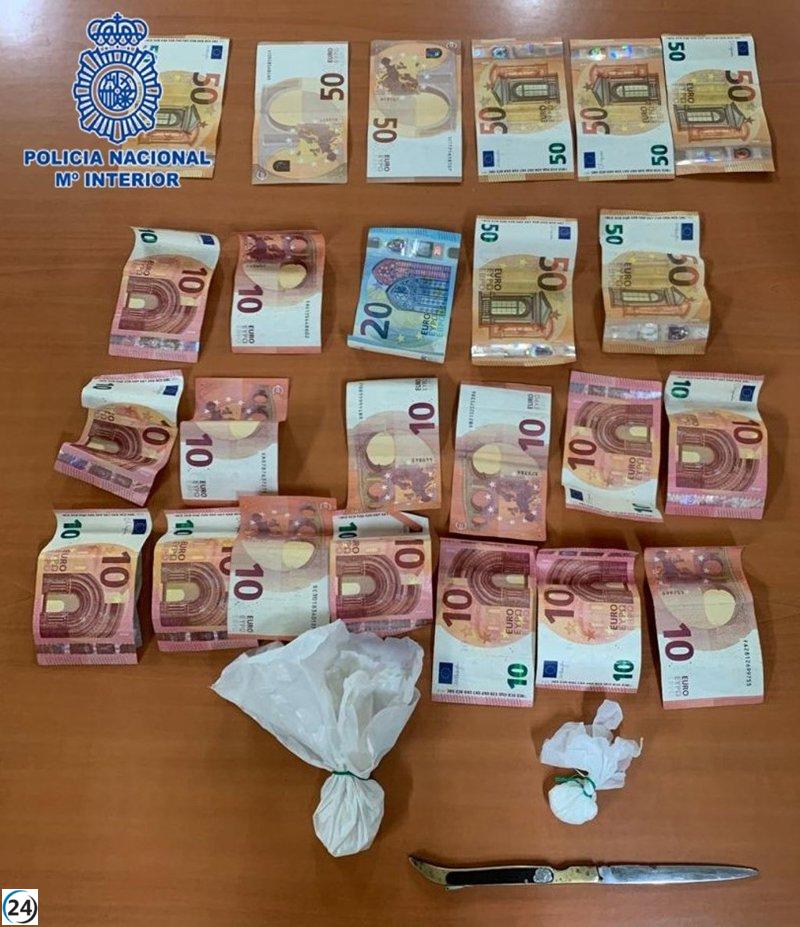 Arrestados dos individuos en Murcia con 22 gramos de cocaína en su vehículo