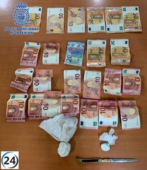 Arrestados dos individuos en Murcia con 22 gramos de cocaína en su vehículo