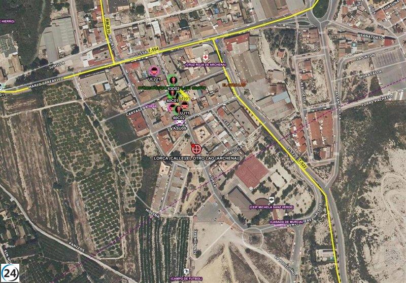 Emergencia: Individuo hospitalizado por humo tras siniestro en un edificio de Archena