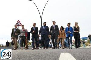 López Miras abre la primera fase de la Ronda Central de Lorca, descongestionando el centro y mejorando el tráfico con más de 7.000 vehículos diarios desviados.