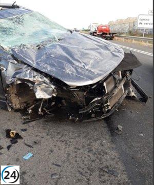 Accidente en la RM-19 deja dos heridos en San Cayetano