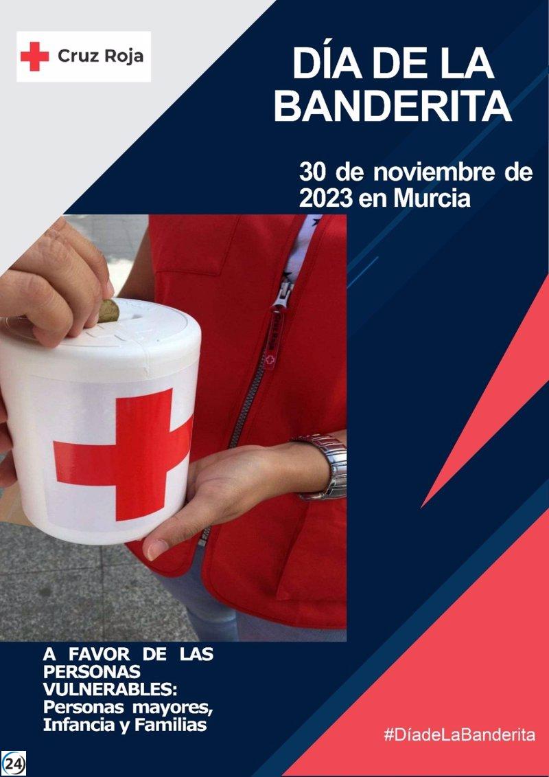 Cruz Roja lleva a cabo exitoso Día de la Banderita en Murcia