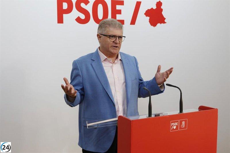 El PSRM acusa al PP de López Miras de adoptar políticas de ultraderecha en los presupuestos de 2024